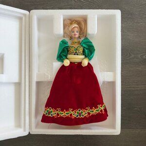 1995 Holiday Jewel Porcelain Barbie Doll
